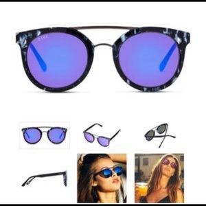 DIFF Astro Black/White Marble Purple Mirror Lens